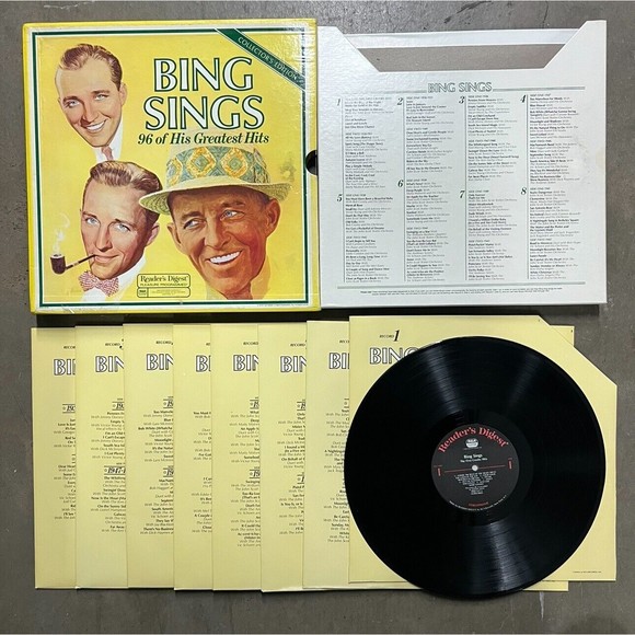 Reader's Digest Collector's Edition Bing Sings 96 of His Greatest Hits LP record - Picture 1 of 2